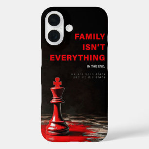 Gedachteprovocerende schaakquote telefoonhoesje iPhone 16 hoesje