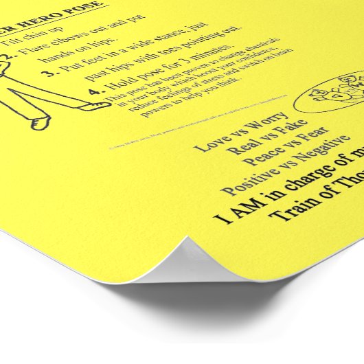 Gedachtewisseling - Hero Pose Reminders Poster (Hoek)