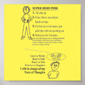 Gedachtewisseling - Hero Pose Reminders Poster (Voorkant)