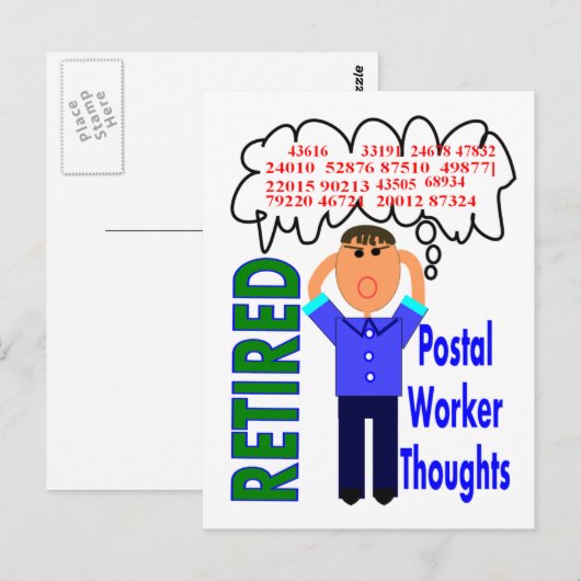 Gedachtewisseling over postdiensten briefkaart (Voorkant / Achterkant)