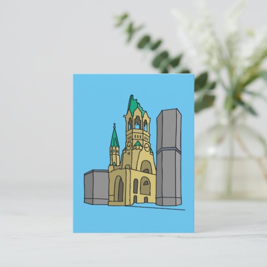 Gedächtniskirche Berlin Briefkaart (Staand voorkant)