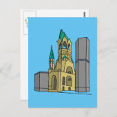 Gedächtniskirche Berlin Briefkaart (Voorkant / Achterkant)