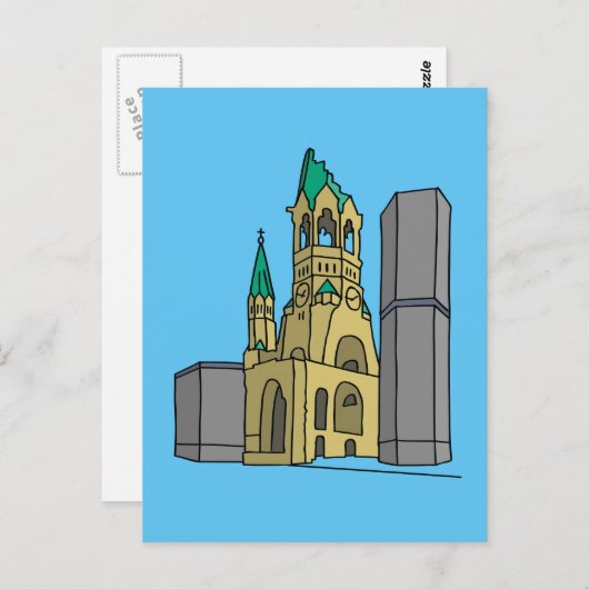 Gedächtniskirche Berlin Briefkaart (Voorkant / Achterkant)