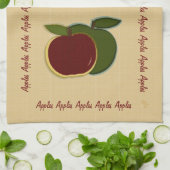 Gedakte appelen (foe) theedoek (Gevouwen)