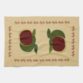 Gedakte appelen (foe) theedoek (Horizontaal)