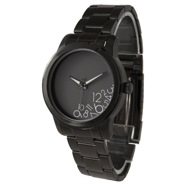 Gedallen Numbers Watch Horloge (Gekanteld)