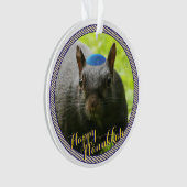 Gedateerd · Happy Chanoeka · Grappige Joodse Eekho Ornament (voorkant)