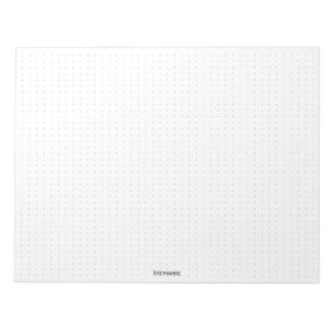 gedateerd Jouw naam Corporate Minimalist Black Notitieblok