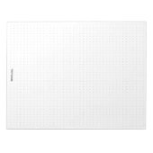 gedateerd | Jouw naam - Minimalistisch zwart, zwar Notitieblok (Voorkant)