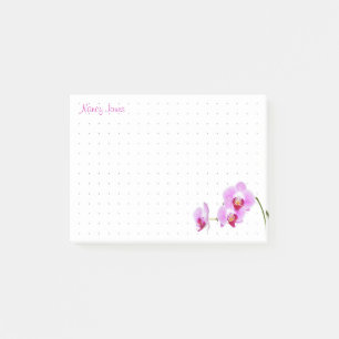 gedateerd Jouw naam - Orchid Floral fotografie Post-it® Notes