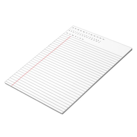 Gedateerd Notitieblok (Schuin)