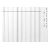 Gedateerd Notitieblok (Voorkant)