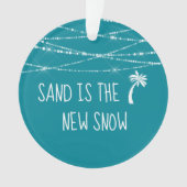 Gedateerde Blauwgroen Feestdagen Eerste Kerstmis i Ornament (voorkant)