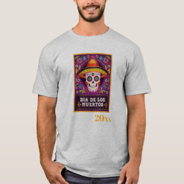 Gedateerde Dia De Los Muertos T-shirt