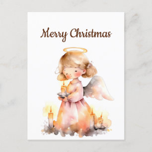 Gedateerde Kerstmis Engel voor Vreugde Zegen Briefkaart