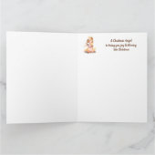 Gedateerde Kerstmis Engel voor Vreugde Zegen Kaart (Binnen)