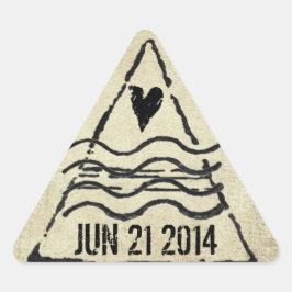 Gedateerde paspoortstempel Sticker