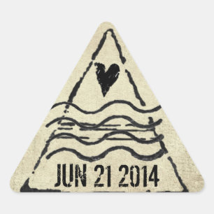 Gedateerde paspoortstempel Sticker