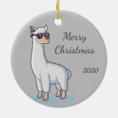 Gedateerde vun Boerderij Dier aanpassen Keramisch Ornament (Achterkant)