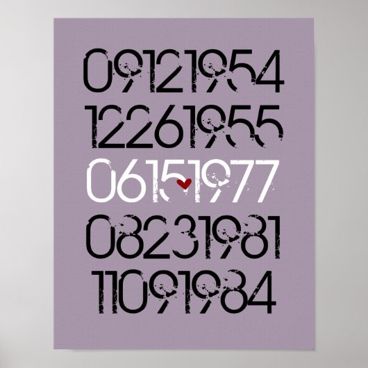 Gedateerde wandkunst - Verstoorde stijl - 2 kinder Poster (Voorkant)