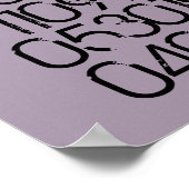 Gedateerde wandkunst - vervormde stijl - 4 kindere poster (Hoek)