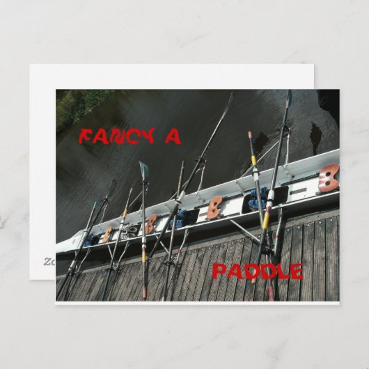 GEDC2103, PADDLE, FANCY A BRIEFKAART (Voorkant / Achterkant)