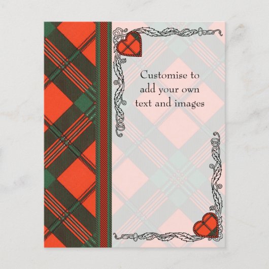 Geddes clan Plaid Schotse kilt tartan Flyer (Voorkant)