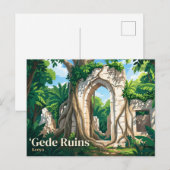 Gede-ruïnes Kenia Briefkaart (Voorkant / Achterkant)