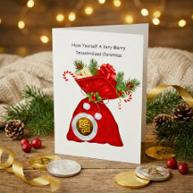 Gedecentraliseerde Cryptocurrency Christmas-Kaart