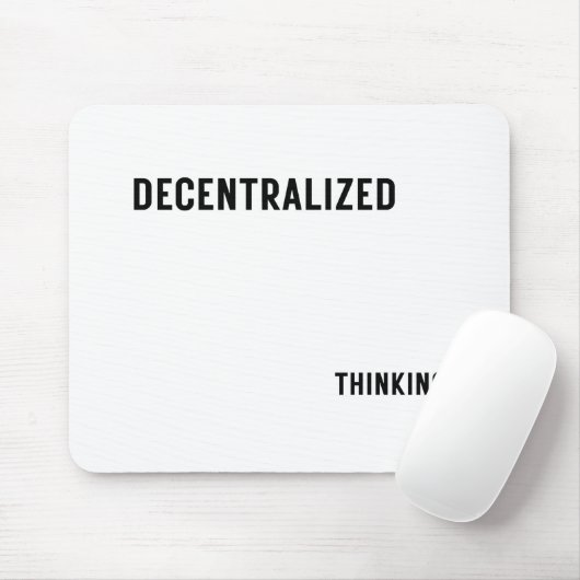 Gedecentraliseerde Denk Esthetische Tech Muismat (Met muis)