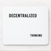 Gedecentraliseerde Denk Esthetische Tech Muismat (Voorkant)