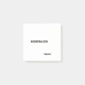 Gedecentraliseerde denkstijl esthetiek post-it® notes (Voorkant)