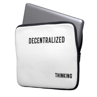 Gedecentraliseerde denkwijze beschermende laptopho laptop sleeve