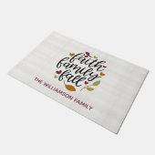 Gedecentraliseerde Herfst van de Faith Family Deco Deurmat (Schuin)