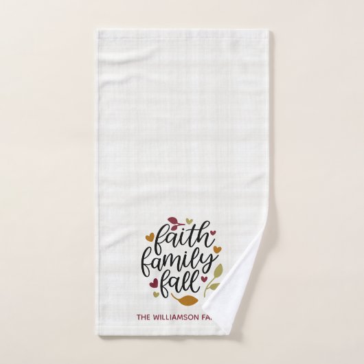 Gedecentraliseerde Herfst van de Faith Family Deco Handdoek (Handdoek)