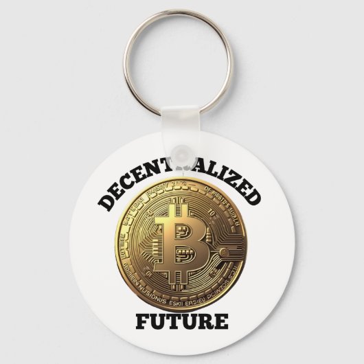 Gedecentraliseerde Toekomst Bitcoin Sleutelhanger (Voorkant)