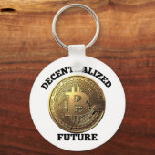 Gedecentraliseerde Toekomst Bitcoin Sleutelhanger (Achterkant)