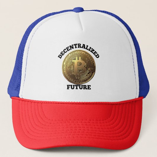 Gedecentraliseerde Toekomst Bitcoin Trucker Pet (Voorkant)