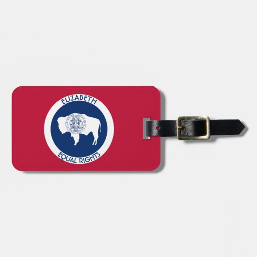 Gedeciteerde markering Wyoming Equality State Bagagelabel (Voorkant horizontaal)