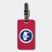 Gedeciteerde markering Wyoming Equality State Bagagelabel (Voorkant verticaal)