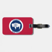 Gedeciteerde markering Wyoming Equality State Bagagelabel (Achterkant horizontaal)