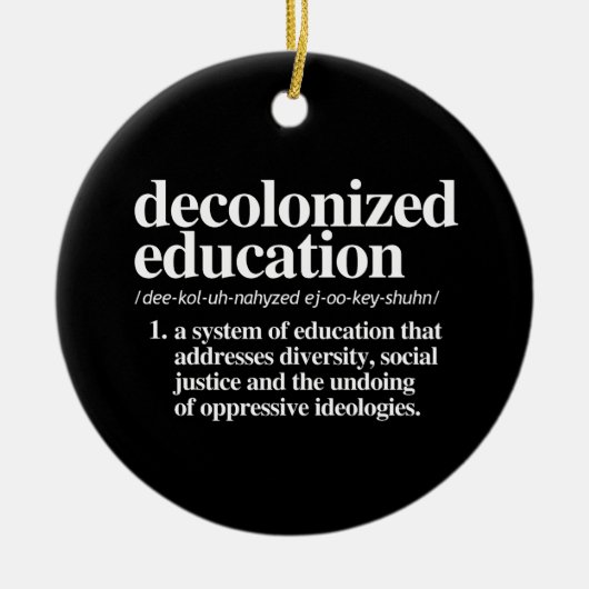 Gedecoloniseerd onderwijs Definitie Keramisch Ornament (Voorkant)