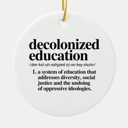 Gedecoloniseerd onderwijs Definitie Keramisch Ornament (Voorkant)