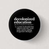 Gedecoloniseerd onderwijs Definitie Ronde Button 3,2 Cm (Voorkant)