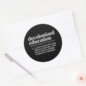 Gedecoloniseerd onderwijs Definitie Ronde Sticker (Envelop)