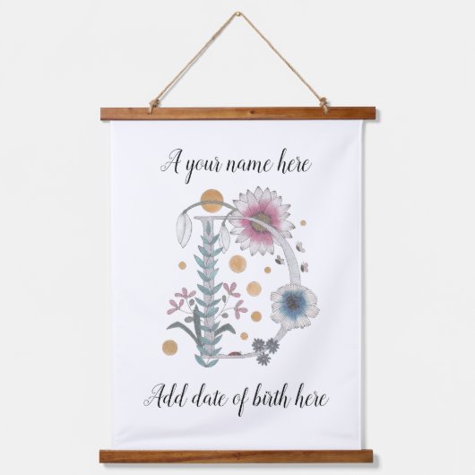 gedecoreerd D Hangend Wandkleed (Voorkant)