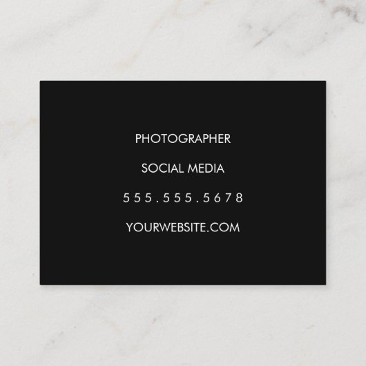 Gedecoreerd hout met versiering en vignette visitekaartje (Achterkant)