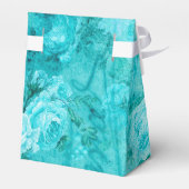 Gedecoreerde blauwe rozen collage  bedankdoosjes (Achterkant)