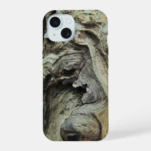 Gedecoreerde houten sculptuur afbeelding - iPhone 15 Case