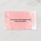 Gedecoreerde Nagels | Waterverf Achtergrond Klantenkaartje (Achterkant)